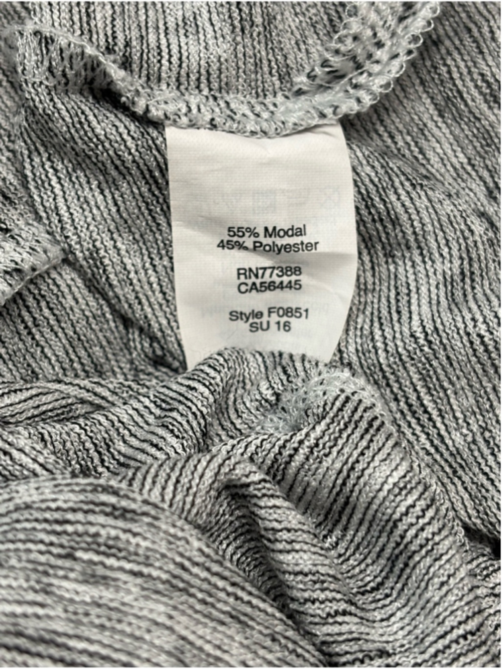 J. Crew Gray Sleeveless tank dress scoop neck micro stripe 372 stretch casual - Picture 5 of 7